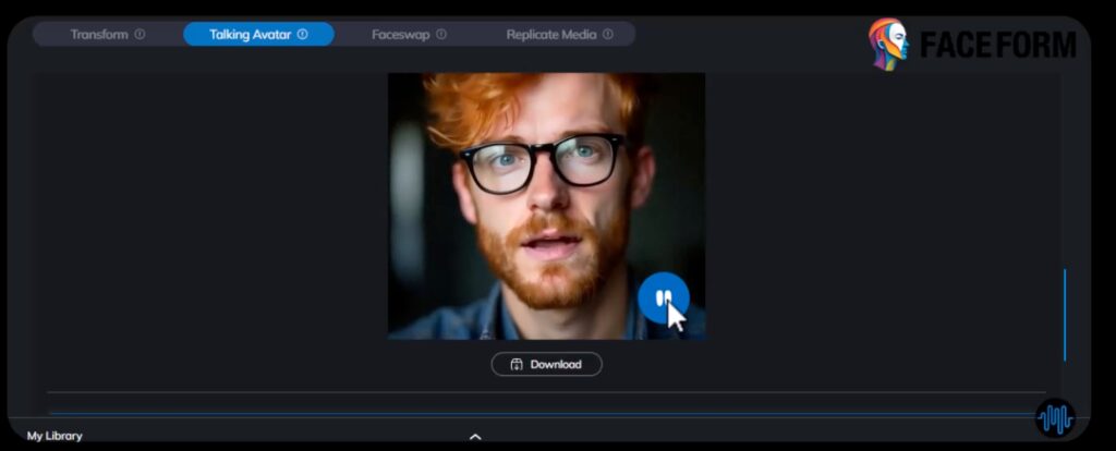 faceform talking avatar