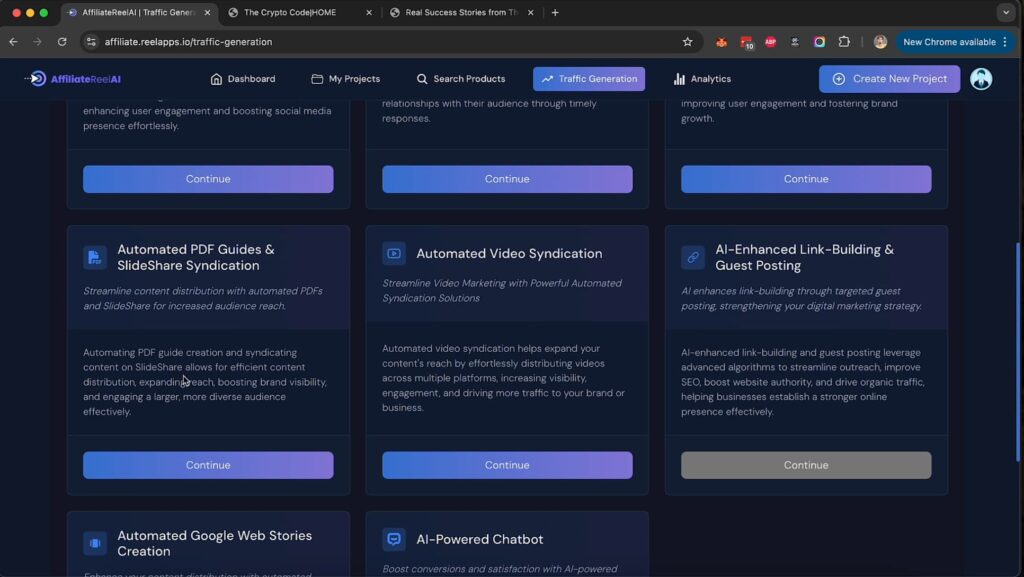 AFFILIATERELL AI TRAFFIC GENERATION