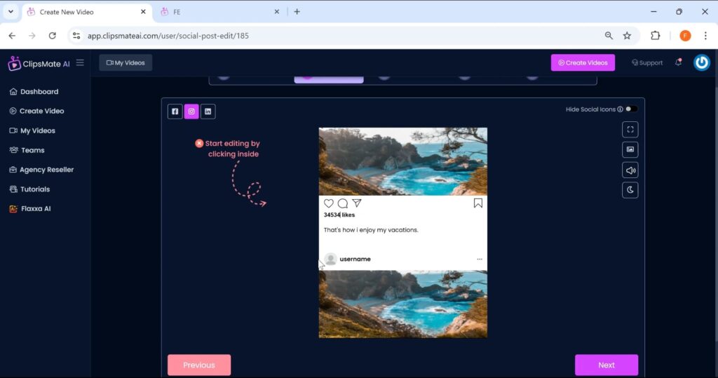 clipsmate ai video editor
